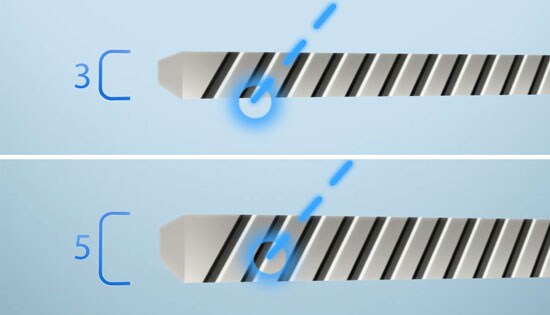 DUNLEE Fiber Interspacer tkick vs. thin